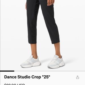 Lululemon Dance Studio cropped blue